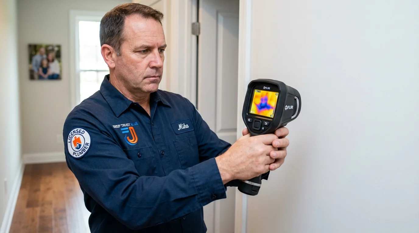 Thermal imaging leak detection by Johns Plumbing LLC in Clarkston